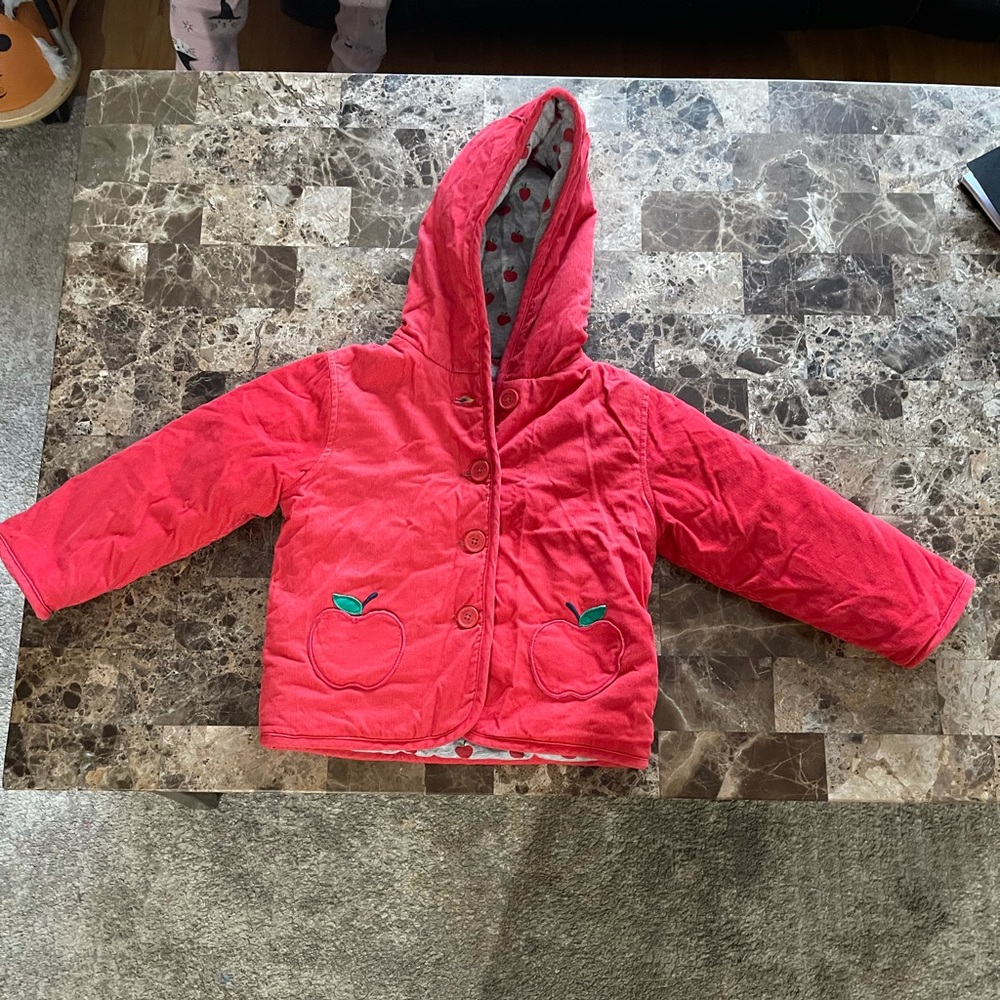 Mini Boden Red Apple jacket 3-4
